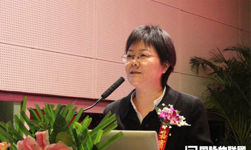 云海游戏互联总经理、首席规划师郑爱军在现场发布《第四届（2014）中国智慧城市发展水平评估报告》